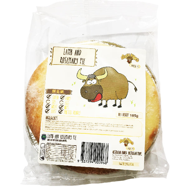 Silly Yaks Lamb and Rosemary Pie  - Carton (10 x185g)