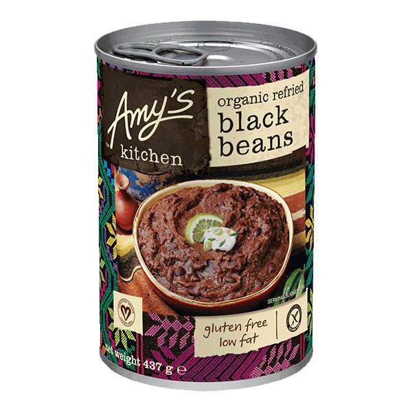 Amys Soups Refried Black Beans 437g