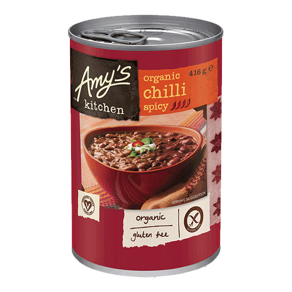 Amys Soups Chilli Hot 416g