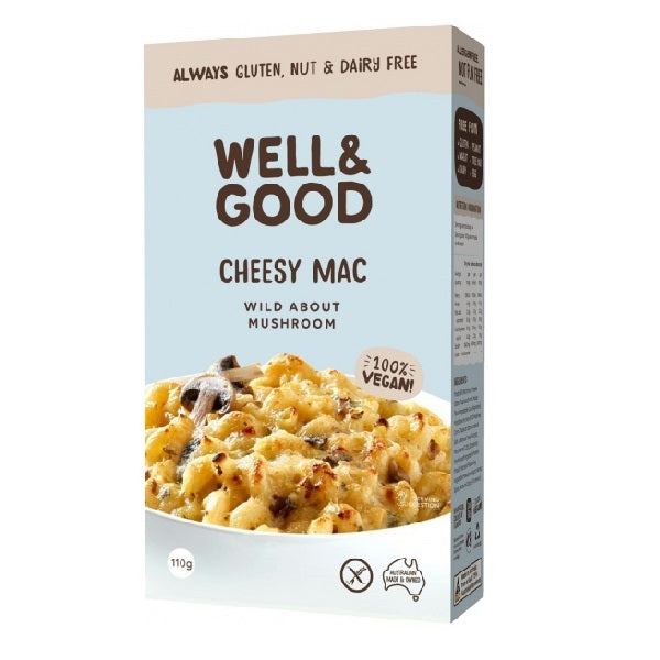 Well & Good - Cheesy Mac - Wild Mushroom 110g