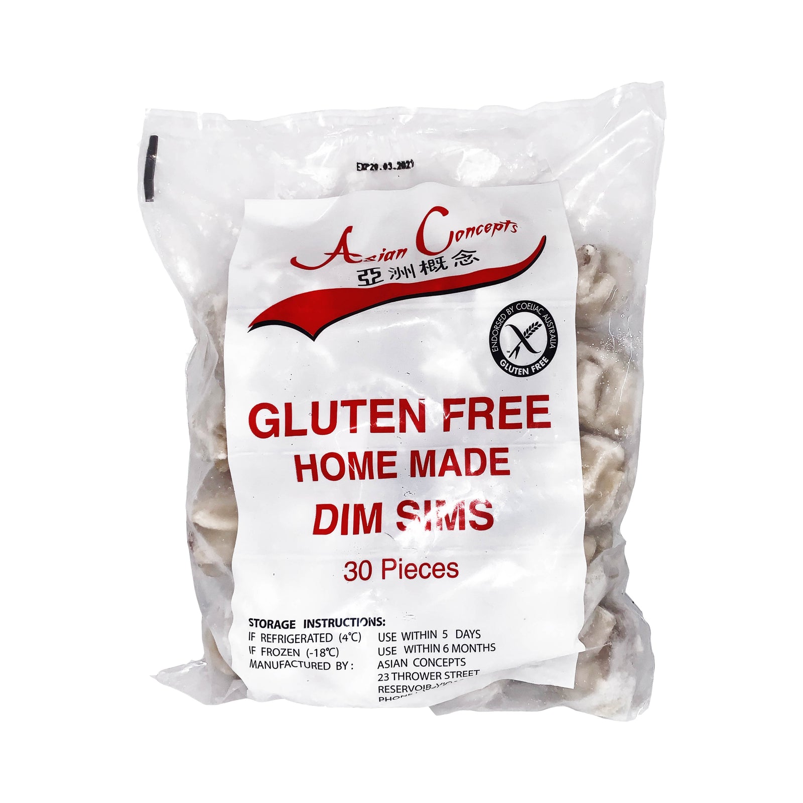 Asian Concepts Dim Sims Original 30 Pack 1.8kg
