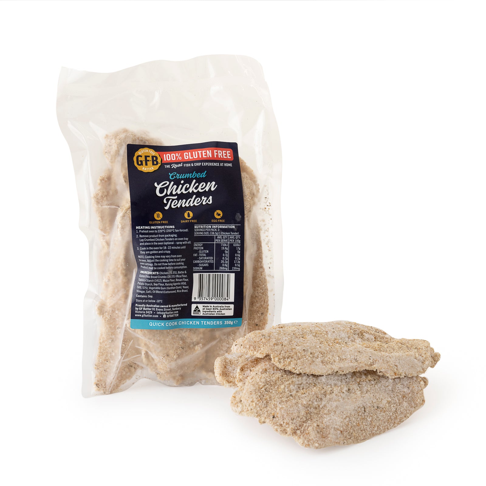 GFB Foods - Crumbed Chicken Tenders 3 Pack