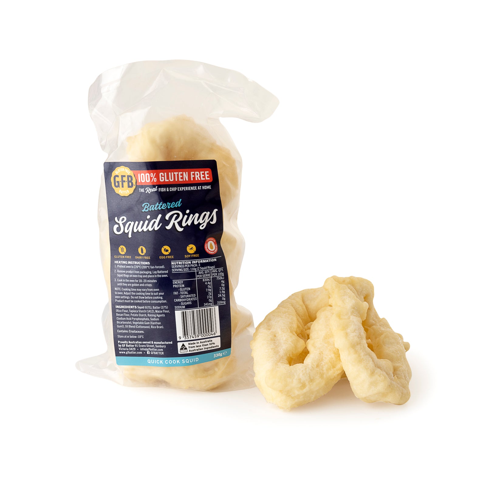 GFB Foods - Battered Squid Rings 6 Pack