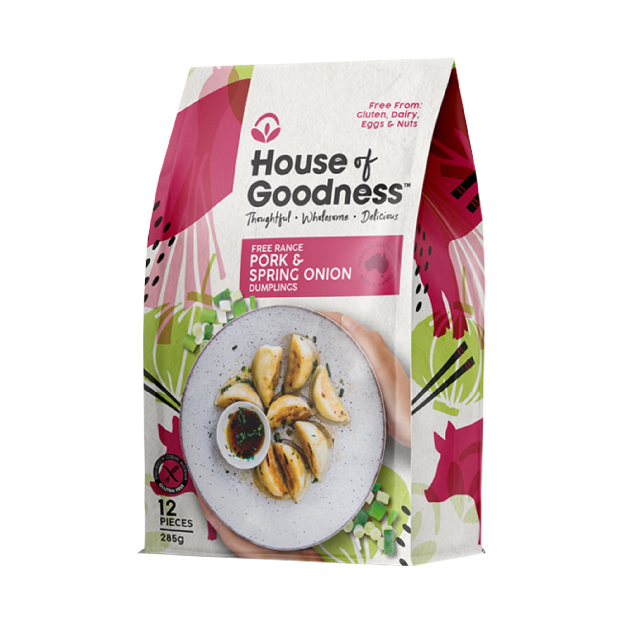 House Of Goodness - Dumplings - Pork & Spring Onion (12) 300g