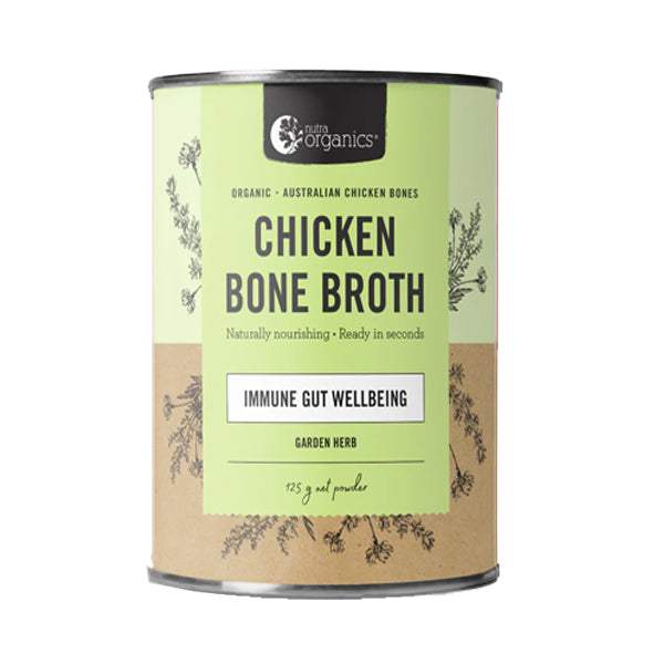 Nutra Organics - Chicken Bone Broth - Garden Herb 125g