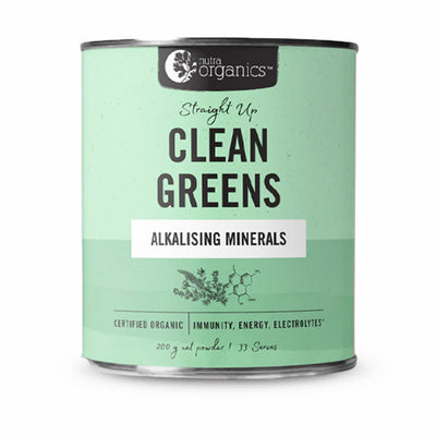Nutra Organics - Clean Greens  Alkalising Minerals 200g