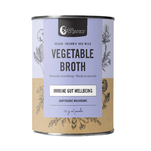 Nutra Organics - Vegetable Broth - Adaptogenic Mushrooms 125g