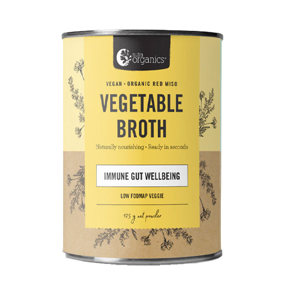 Nutra Organics - Vegetable Broth - Low FODMAP Veggie 125g
