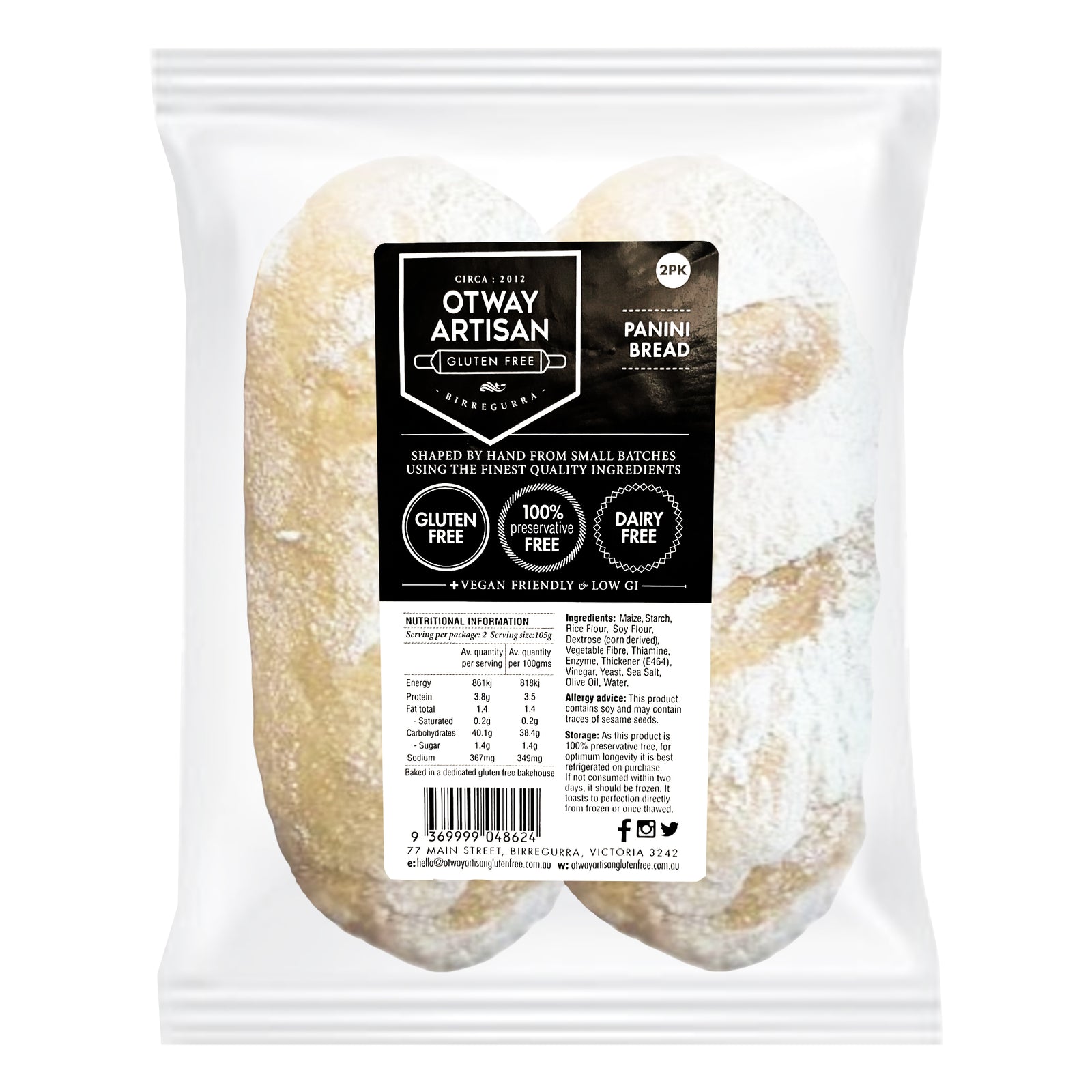 Otway Artisan Panini 2 Pk