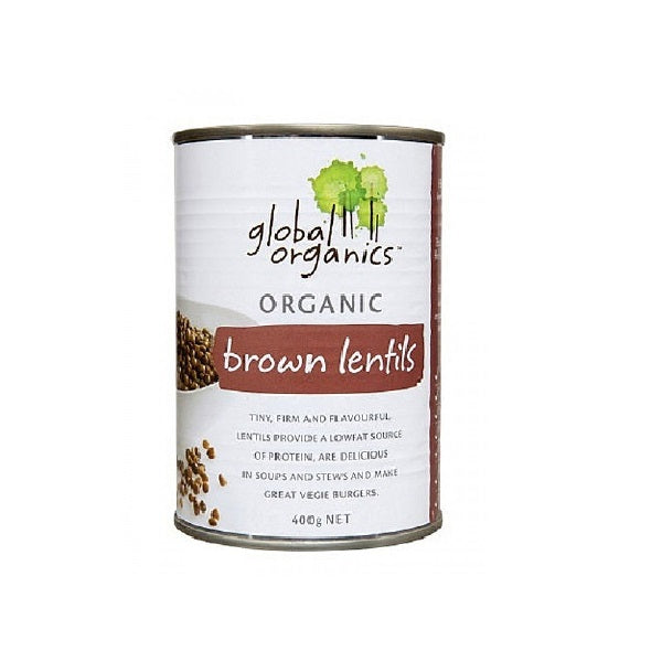 Global Organics Org Brown Lentils 400g