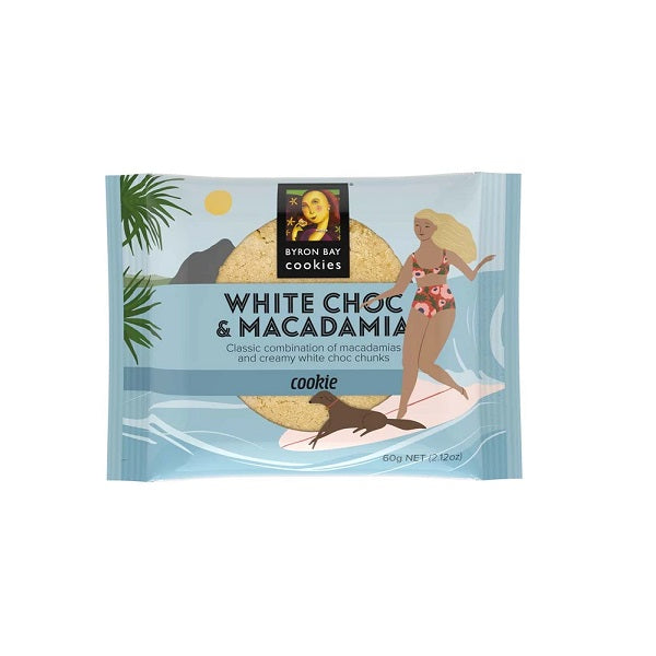 Byron Bay Cookie White Choc Chunk 60g