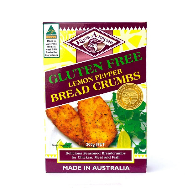 Kooka Gluten Free Breadcrumbs - Lemon Pepper 200g