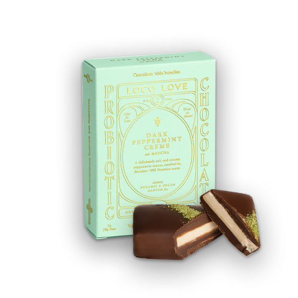 Loco Love Twin Gift Box - Dark Peppermint Creme (2) 60g