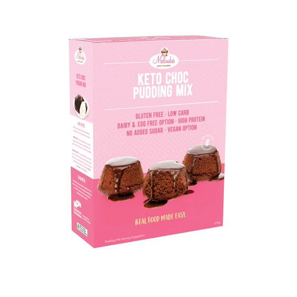 Melinda's Keto Choc Pudding Mix 270g