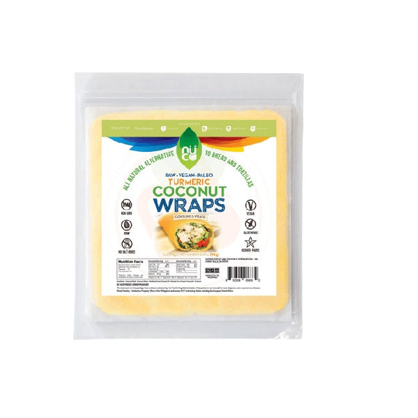 Nuco Coconut Wraps Turmeric (5) 70g