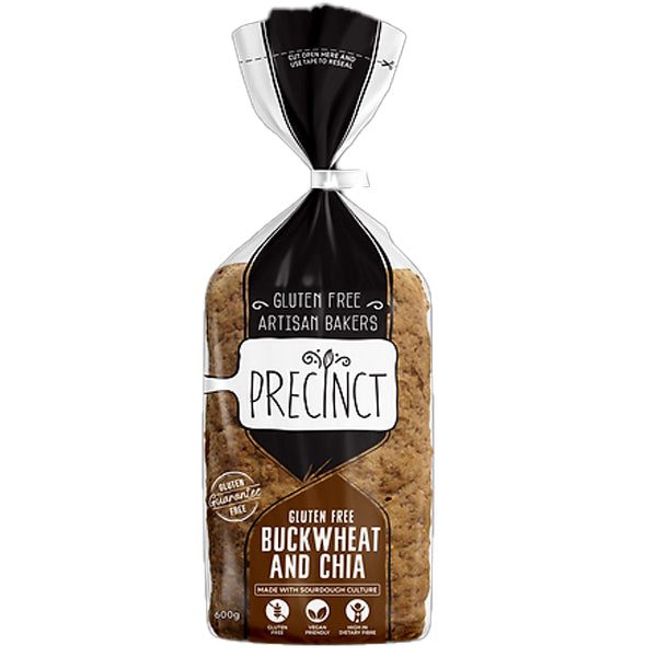 GF Precinct Loaf - Buckwheat & Chia Sliced 600g