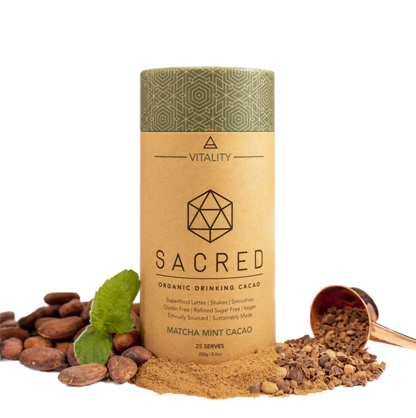 Sacred Taste - Vitality Matcha Mint Organic Drinking Cacao 250g