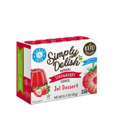 Simply Delish - Jelly - Strawberry 6 x 20g