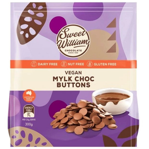 Sweet William - Original Choc Buttons 300g