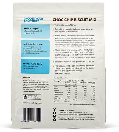 Yomo Chocolate Chip Biscuit Mix 350g