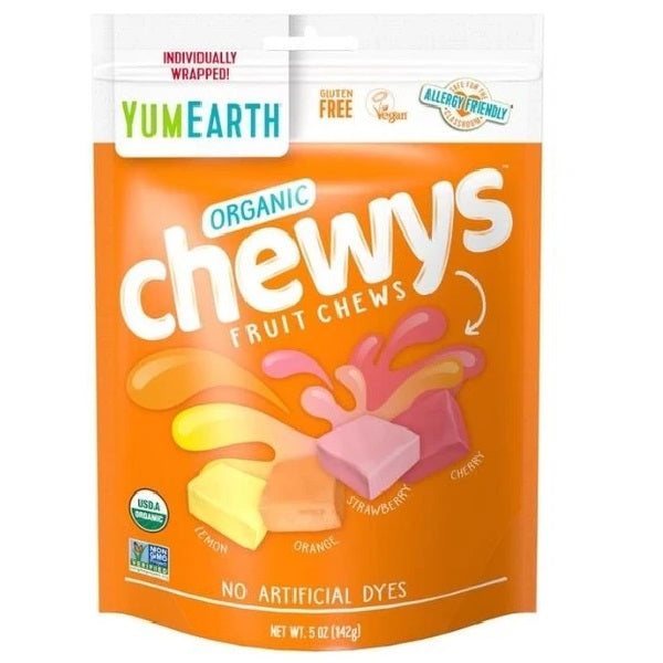 Yum Earth Chewys - Fruit Chews 142g